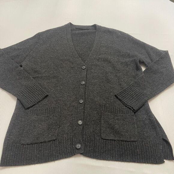 Jenni Kayne Everyday Cardigan Wool Cashmere Button Preppy Casual Women’s Large - Picture 1 of 8